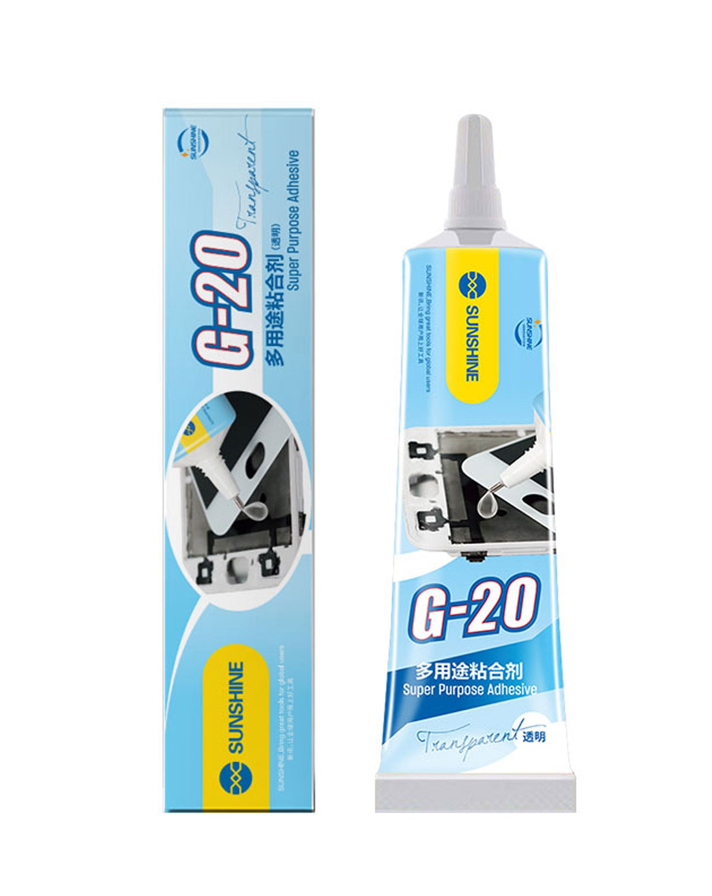 Sunshine G-20 Liquid Adhesive, 15ml, Transparent