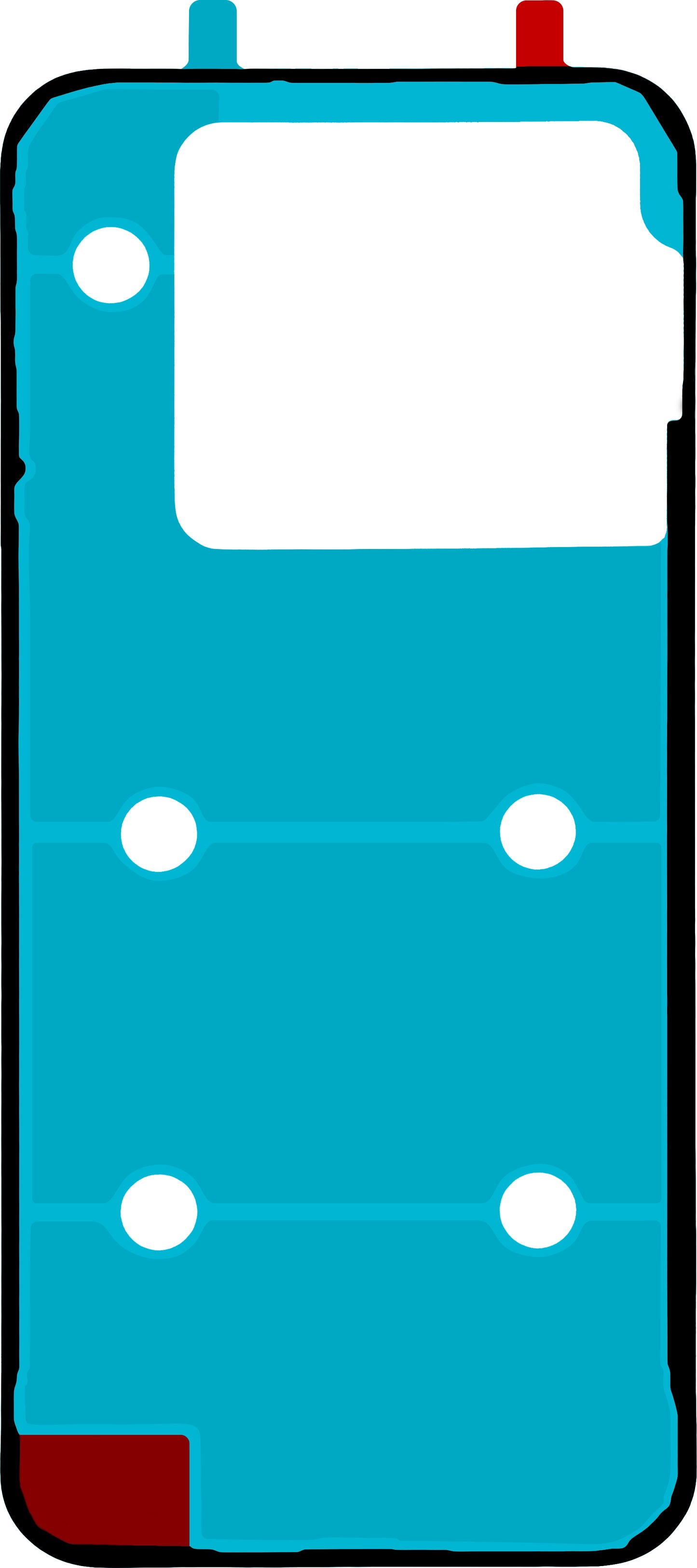 Klej do pokrywy baterii Realme GT 8 Pro, zestaw serwisowy 612717000925