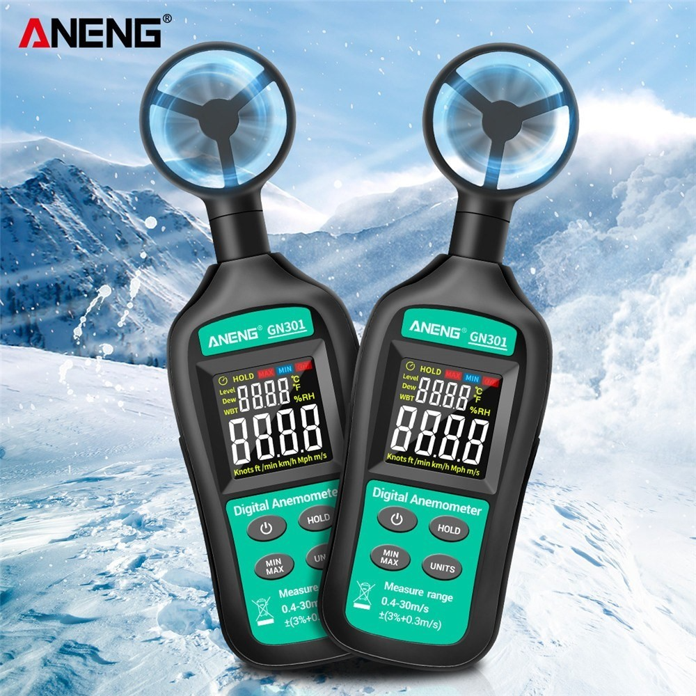 Cyfrowy anemometr ANENG GN301