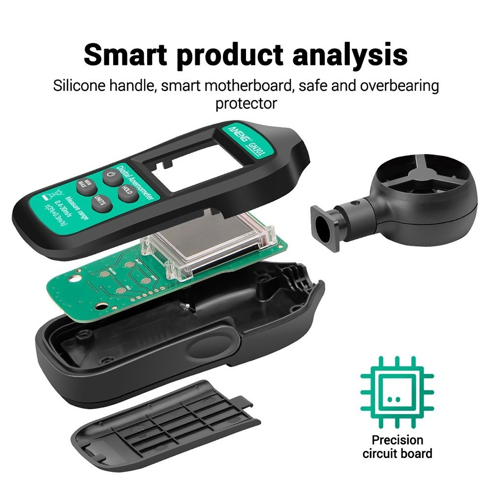 Cyfrowy anemometr ANENG GN301