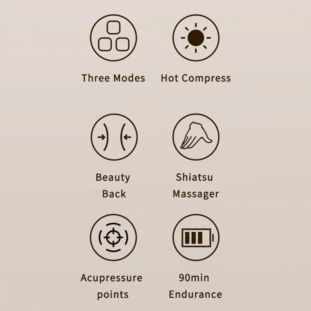 Masażer do szyi Yesido MG16, Beżowy