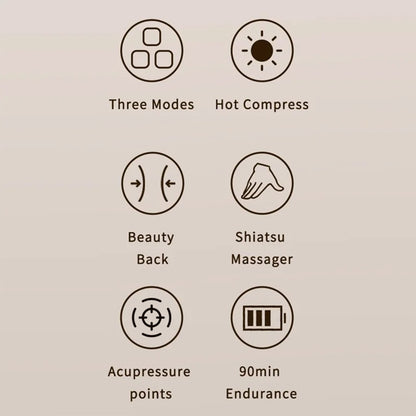 Masażer do szyi Yesido MG16, Beżowy