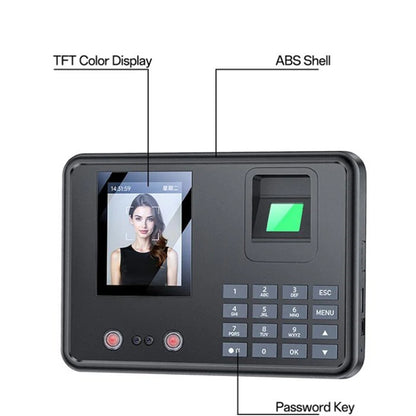 Yesido KM30 Biometric Time Attendance Device, Black