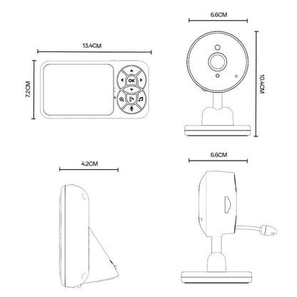 Baby Monitor Yesido KM26, Wi-Fi, Biały