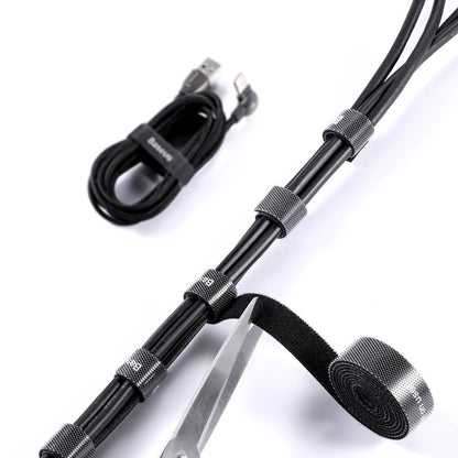 Organizator Kabli Baseus Circle, Velcro, 3m, Czarny ACMGT-F01