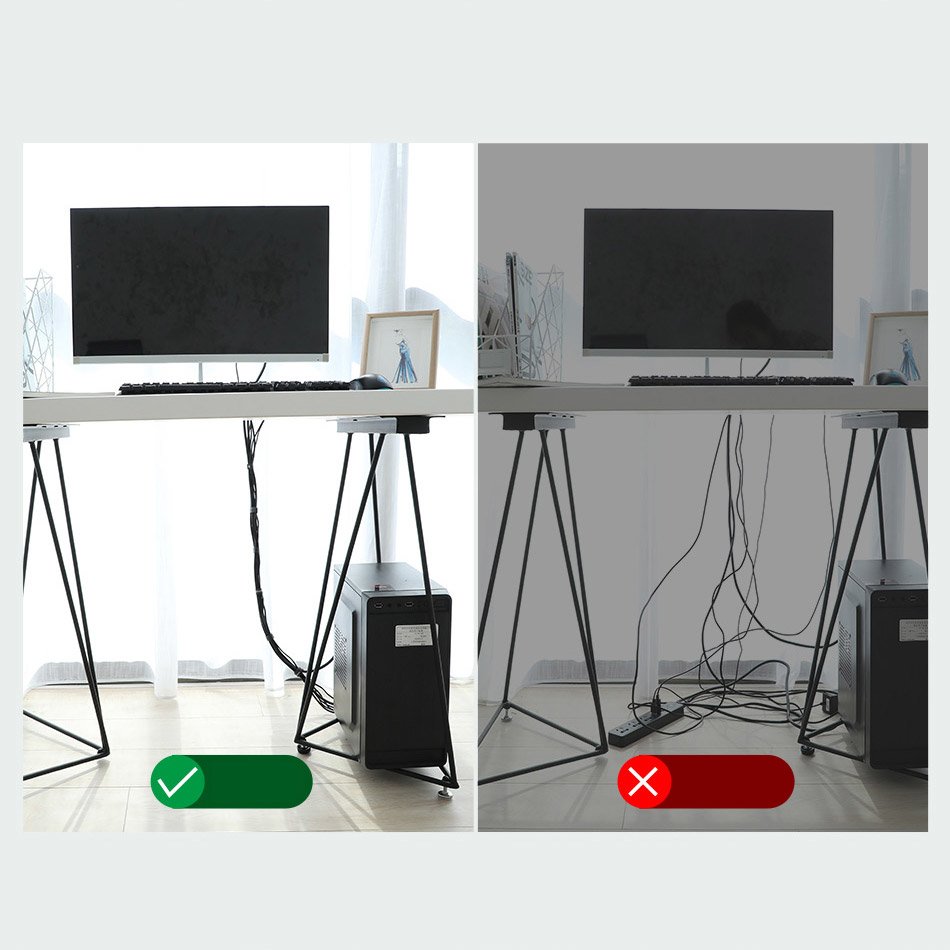 Organizator Kabli Baseus Circle, Velcro, 3m, Czarny ACMGT-F01