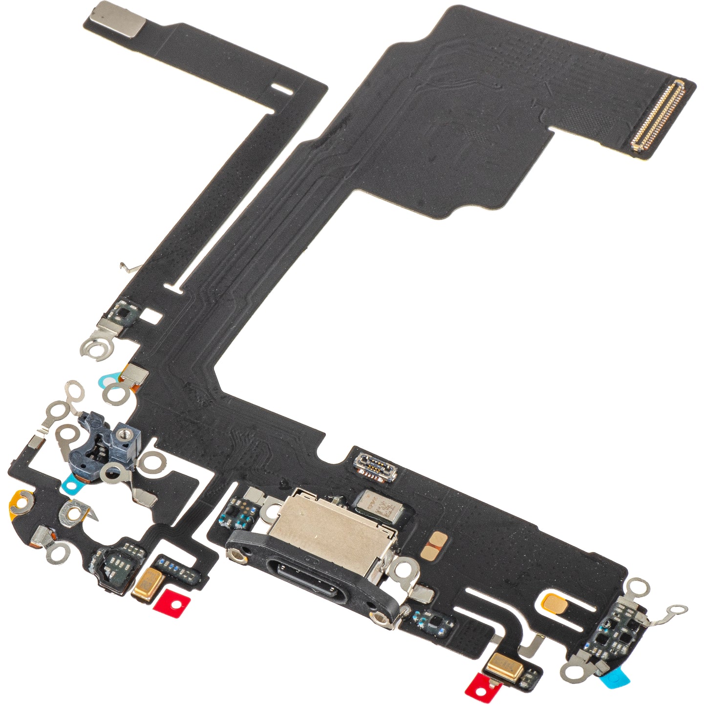 Taśma z złączem ładowania - mikrofon Apple iPhone 15 Pro, czarny