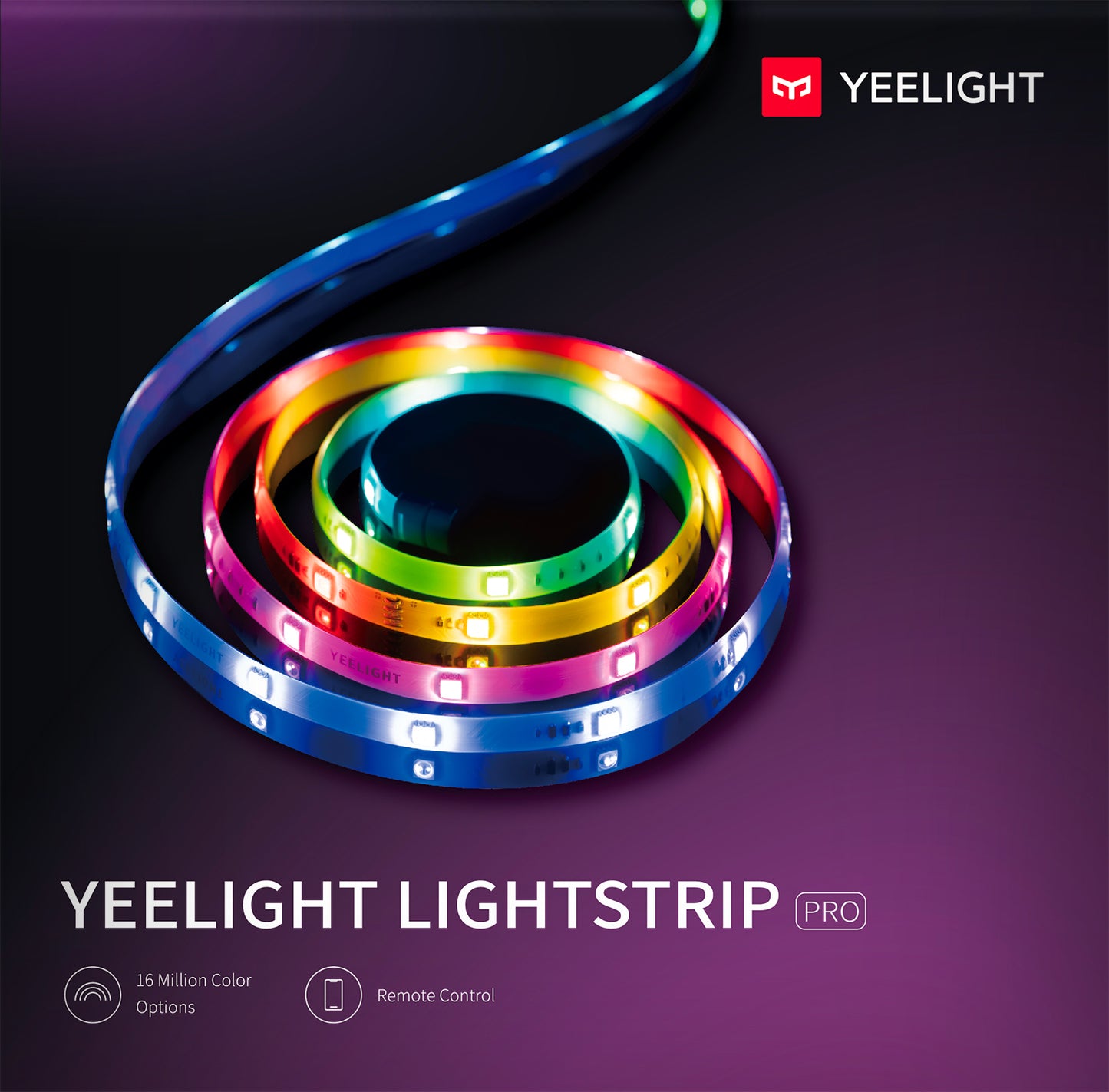 Taśma LED Yeelight Pro, Wi-Fi, RGB, 2m, biała YLDD05 