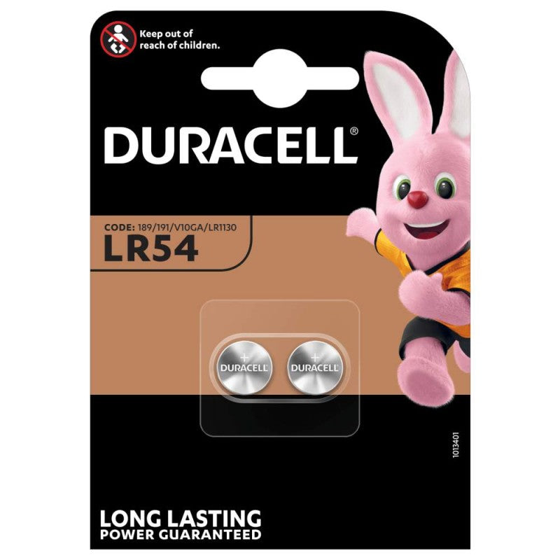 Bateria Duracell, LR54, Zestaw 2 sztuki