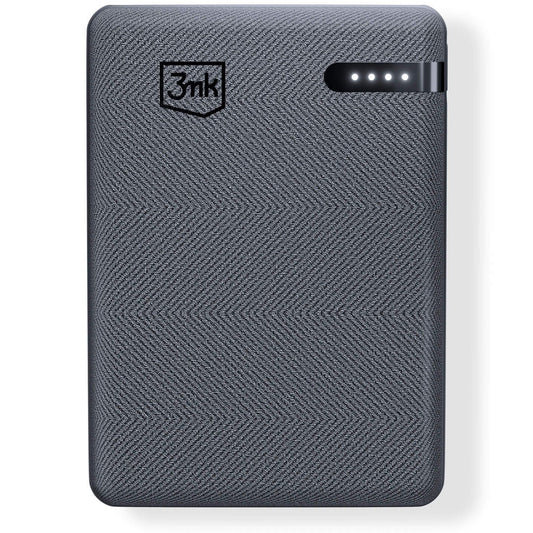 Powerbank 3MK Pocket, 5000mAh, 12W, 1 x USB-C, Szary
