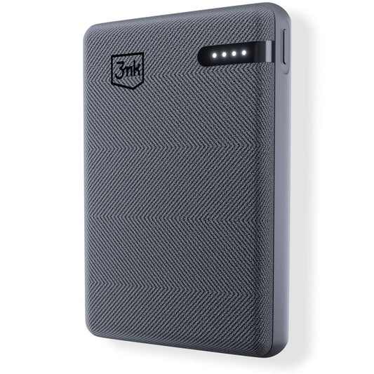 Powerbank 3MK Pocket, 5000mAh, 12W, 1 x USB-C, Szary