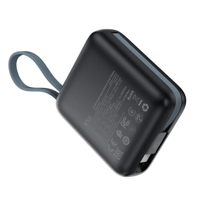 Zewnętrzna bateria Acefast M23, 10000mAh, 22.5W, QC + PD, 1 x Lightning - 2 x USB-C, Szara