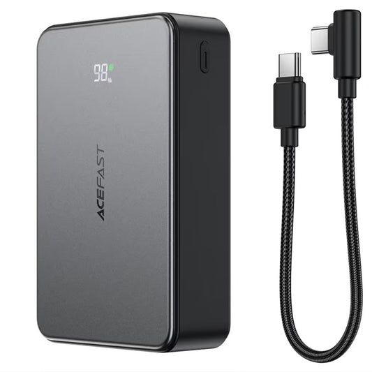 Zewnętrzna bateria Acefast M29, 20000mAh, 22.5W, QC + PD, 1 x USB-A - 2 x USB-C, Czarna