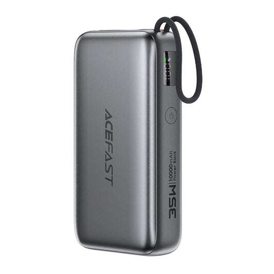 Zewnętrzna bateria Acefast M32, 10000mAh, 35W, PD, 2 x USB-C, Szara