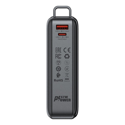 Zewnętrzna bateria Acefast M4, 20000mAh, 67W, PD, 1 x USB-A - 2 x USB-C, Czarna