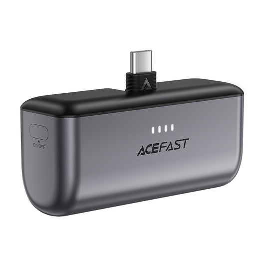 Powerbank Acefast M9, 5000mAh, 20W, PD, 2 x USB-C, Czarny