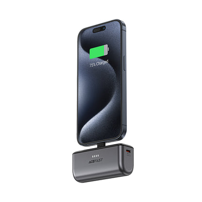 Powerbank Acefast M9, 5000mAh, 20W, PD, 2 x USB-C, Czarny