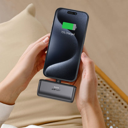 Powerbank Acefast M9, 5000mAh, 20W, PD, 2 x USB-C, Czarny