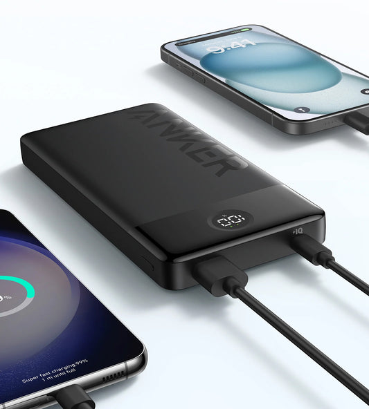 Bateria zewnętrzna Anker PowerCore 326, 20000 mAh, 15 W, 1 x USB-A - 1 x USB-C, czarna A1367G11