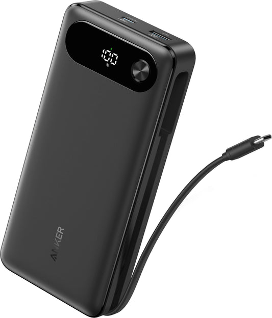 Zewnętrzna bateria Anker PowerCore, 20000mAh, 87W, QC + PD, 1 x USB-A - 2 x USB-C, Czarna A1383H11