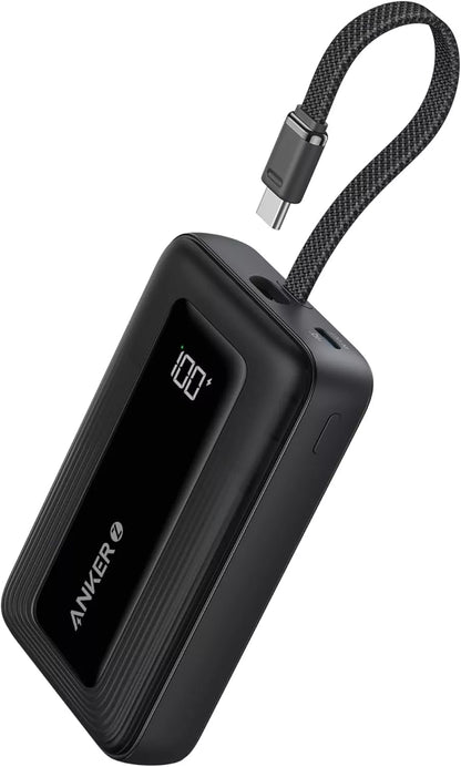Zewnętrzna bateria Anker Zolo, 20000mAh, 30W, QC + PD, 1 x USB-A - 2 x USB-C, Czarna, Przepakowana A1689H11