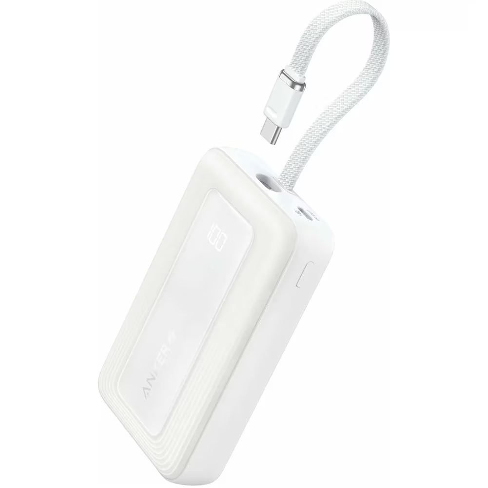 Anker Zolo External Battery, 20000mAh, 30W, QC + PD, 1 x USB-A - 2 x USB-C, White A1689H21