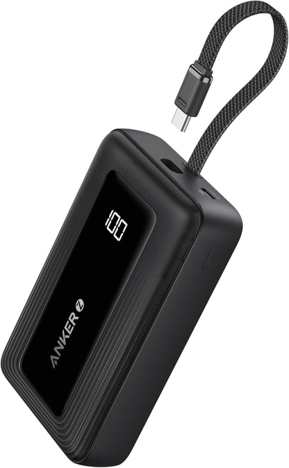 Zewnętrzna bateria Anker Zolo, 20000mAh, 30W, QC + PD, 1 x USB-A - 2 x USB-C, Czarna A1689011