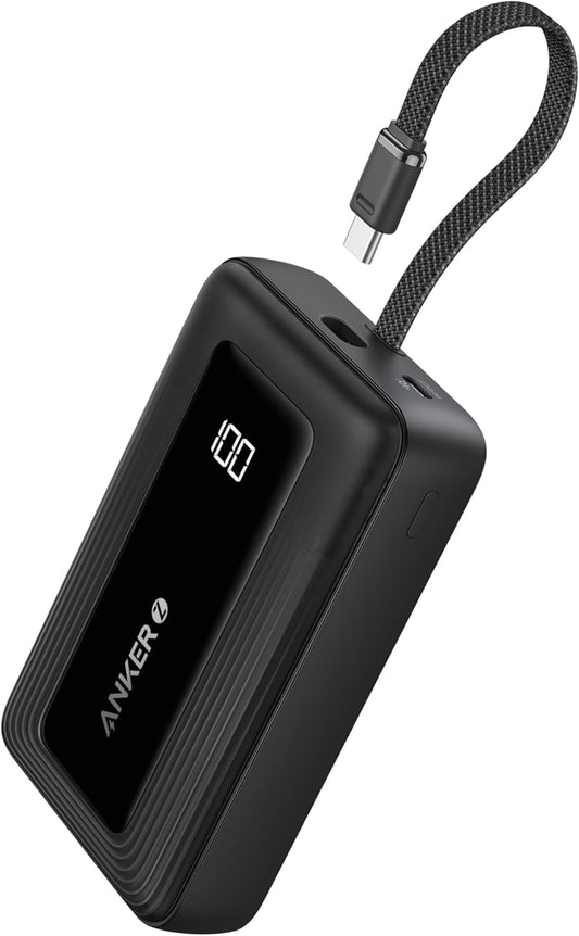 Zewnętrzna bateria Anker Zolo, 20000mAh, 30W, QC + PD, 1 x USB-A - 2 x USB-C, Czarna A1689011