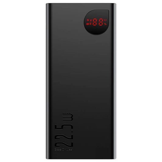 Zewnętrzna bateria Baseus Adaman, 20000mAh, 22.5W, QC + PD, 1 x USB-C - 2 x USB-A, Czarna PPAD070101