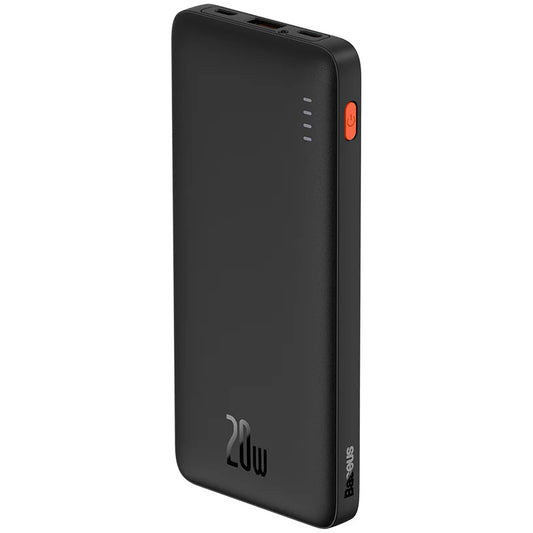 Bateria zewnętrzna Baseus Airpow, 10000 mAh, 20 W, QC + PD, 1 x USB-A - 1 x USB-C, czarna PPQD090001