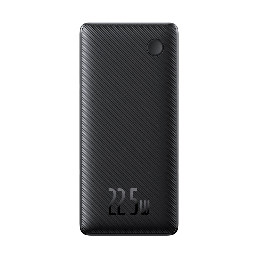 Zewnętrzna bateria Baseus Airpow Lite, 10000mAh, 22.5W, QC + PD, 1 x Lightning - 1 x USB-A - 2 x USB-C, Czarna P10067501123-00