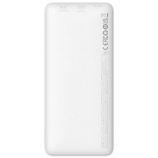 Zewnętrzna bateria Baseus Airpow, 10000mAh, 20W, QC + PD, 1 x USB-A - 1 x USB-C, Biała
