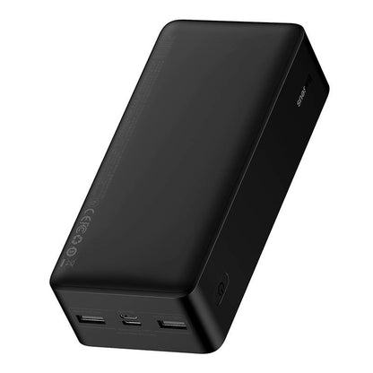 Bateria zewnętrzna Baseus Bipow, 30000 mAh, 15 W, 1 x USB-C - 2 x USB-A, czarna PPBD05050201 