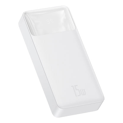 Bateria zewnętrzna Baseus Bipow, 20000 mAh, 15 W, 1 x USB-C - 2 x USB-A, biała PPBD050102 