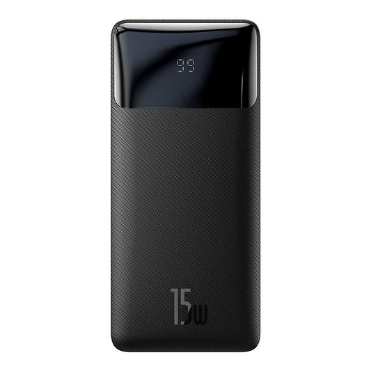 Bateria zewnętrzna Baseus Bipow, 30000 mAh, 15 W, 1 x USB-C - 2 x USB-A, czarna PPBD05050201