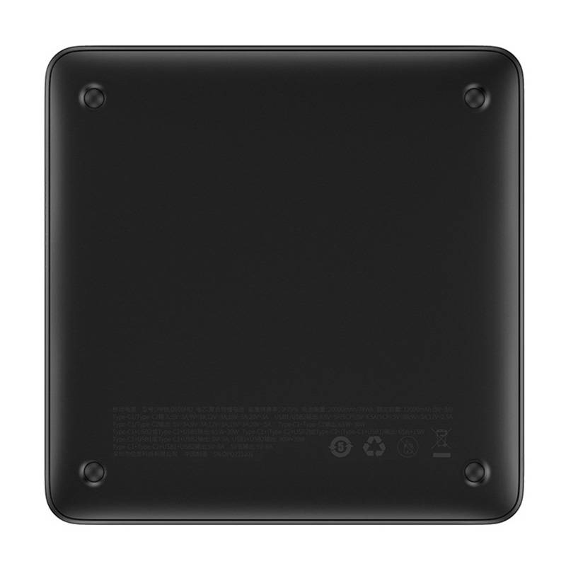 Zewnętrzna bateria Baseus Blade HD, 20000mAh, 100W, QC + PD, 2 x USB-A - 2 x USB-C, Czarna PPBL000301