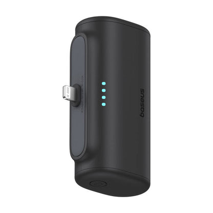Zewnętrzna bateria Baseus Compact, 5000mAh, 20W, PD, 1 x Lightning - 1 x USB-C, Czarna P10068307113-00