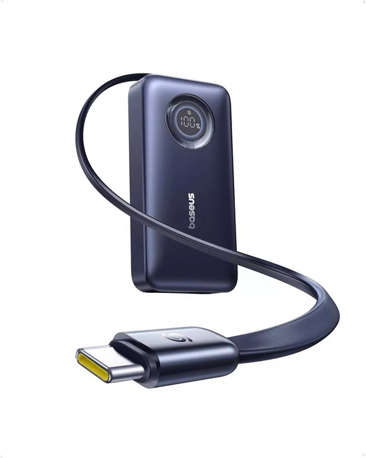 Zewnętrzna bateria Baseus EnerCore CR11, 10000mAh, 45W, PD, 2 x USB-C, Czarna E0027G01