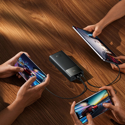 Baseus EnerFill FP41 External Battery, 30000mAh, 22.5W, QC + PD, 1 x USB-C - 2 x USB-A, Black