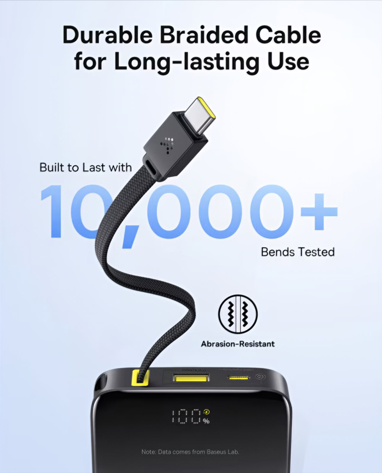 Zewnętrzna bateria Baseus EnerFill Bipow2 Pro, 10000mAh, 22.5W, QC + PD, 1 x USB-A - 2 x USB-C, Czarna E0027600