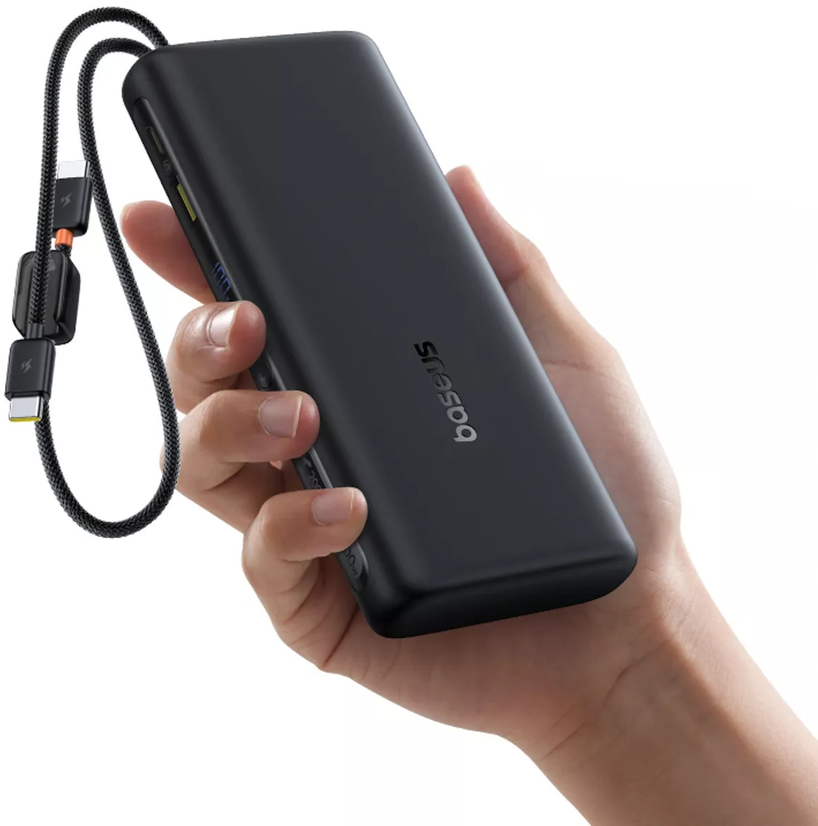 Zewnętrzna bateria Baseus EnerFill FC41, 20000mAh, 100W, QC + PD, 1 x USB-A - 3 x USB-C, Czarna E0028N03