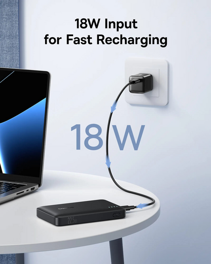 Zewnętrzna bateria Baseus EnerFill FP21, 10000mAh, 22.5W, QC + PD, 1 x USB-A - 2 x USB-C, Czarna P1008210D123-00