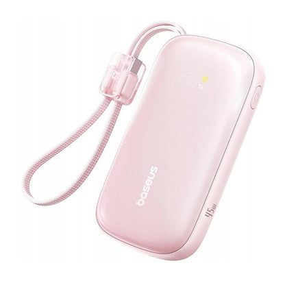 Baseus EnerFill FC21 Qpow 3 Ultra External Battery, 10000mAh, 45W, QC + PD, 1 x USB-A - 1 x USB-C, Pink E0027Q02