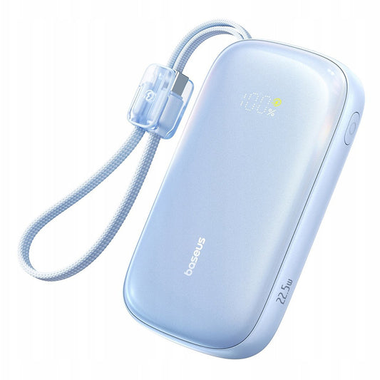 Zewnętrzna bateria Baseus EnerFill FC21 Qpow 3 Ultra, 20000mAh, 22.5W, QC + PD, 1 x USB-A - 1 x USB-C, Niebieska E0027M03