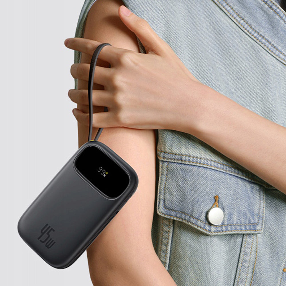 Zewnętrzna bateria Baseus EnerFill FC31 Qpow 3, 20000mAh, 45W, QC + PD, 1 x Lightning - 1 x USB-A - 2 x USB-C, Fioletowy E0028D02