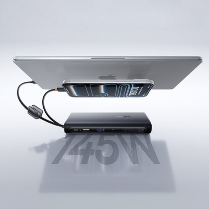 Powerbank Baseus EnerFill FC41, 25000mAh, 145W, QC + PD, 1 x USB-A - 3 x USB-C, Czarny E0028H03