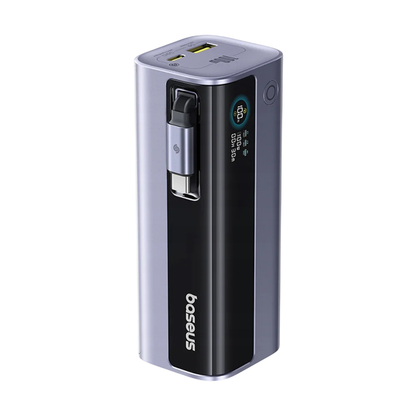 Zewnętrzna bateria Baseus EnerGeek GR11, 10000mAh, 100W, QC + PD, 1 x USB-A - 2 x USB-C, Szara E0027A01