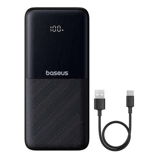 Zewnętrzna bateria Baseus Lipow, 10000mAh, 22.5W, QC + PD, 1 x Lightning - 1 x USB-A - 2 x USB-C, Czarna P10079101123-00