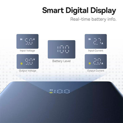 Zewnętrzna bateria Baseus PicoGo, 10000mAh, 20W, QC + PD, 1 x USB-A - 2 x USB-C, Czarna P10076801123-00