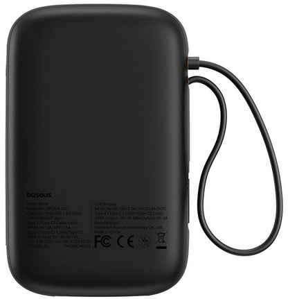 Zewnętrzna bateria Baseus Qpow2, 20000mAh, 30W, QC + PD, 1 x USB-A - 3 x USB-C, Czarna P10055009113-00